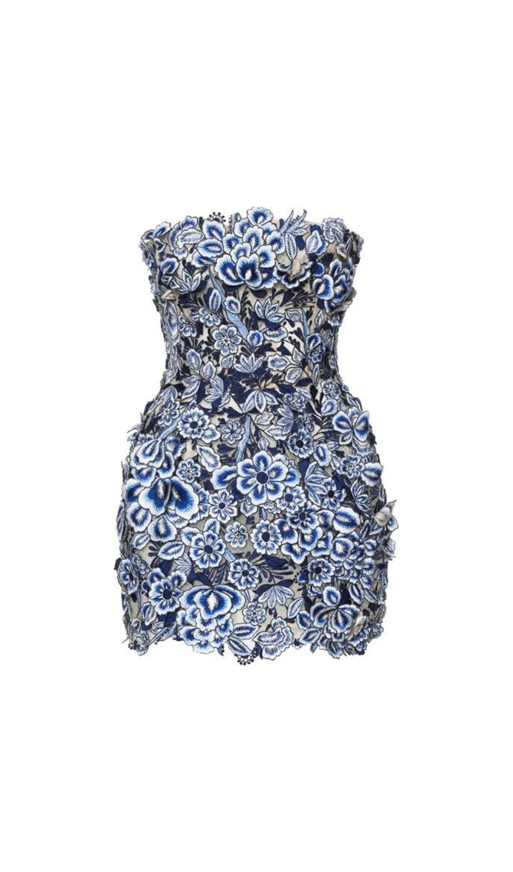 64b09081b65162b85b34569ec6e93e4c.jpg Fashionslee Women Ebbe Strapless Flower Embroidered Mini Dress