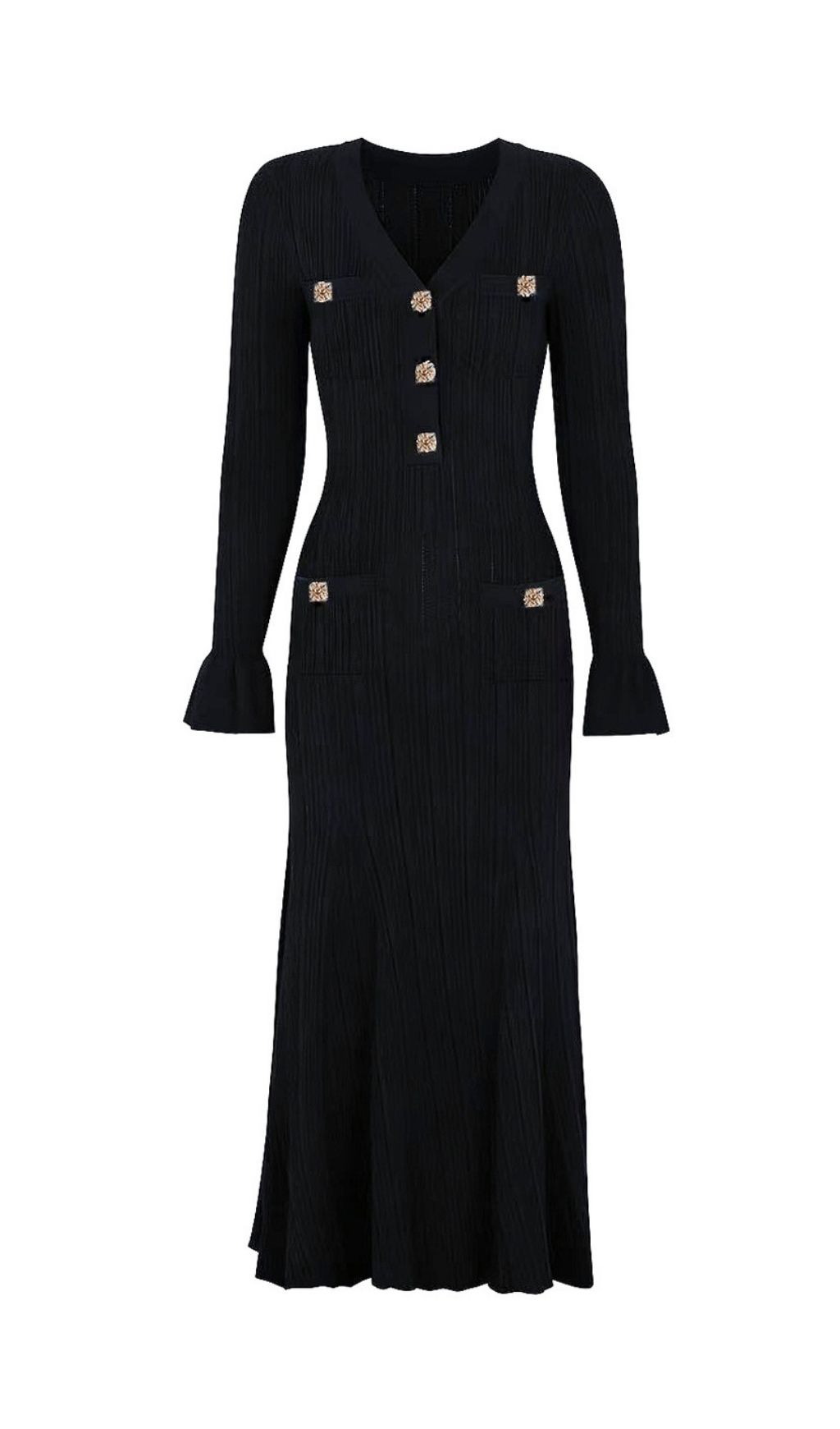 64daa6499cee48d59da37e5643cb44b4.jpg Fashionslee Women Kayce Long Sleeve Knit Midi Dress
