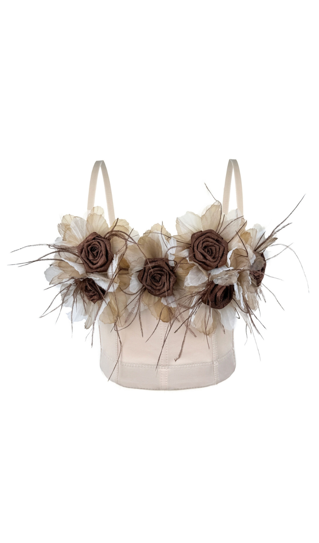 651ead49fe375270eea6d999ee33a480.jpg Fashionslee Women Dewei Flower Crop Top