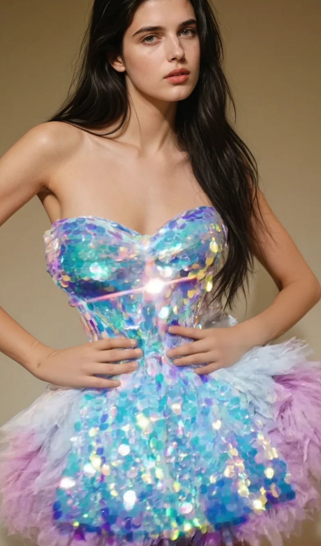 Fashionslee Women Melina Corset Tulle Trimmed Skirt Set In Sky