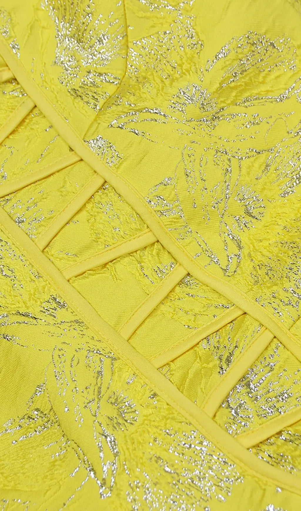 65d35efbded2e869d3f939f5c9661b1d.jpeg Fashionslee Women Jacquard One Shoulder Mini Dress In Yellow