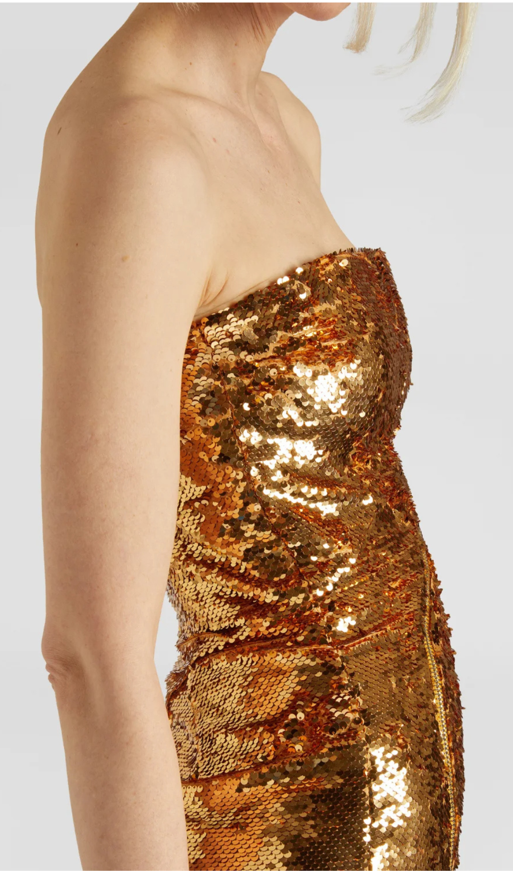 65f7de590d2519bbd58f3280331b69b4.png Fashionslee Women Alile Gold Asymmetric Sequin Midi Dress