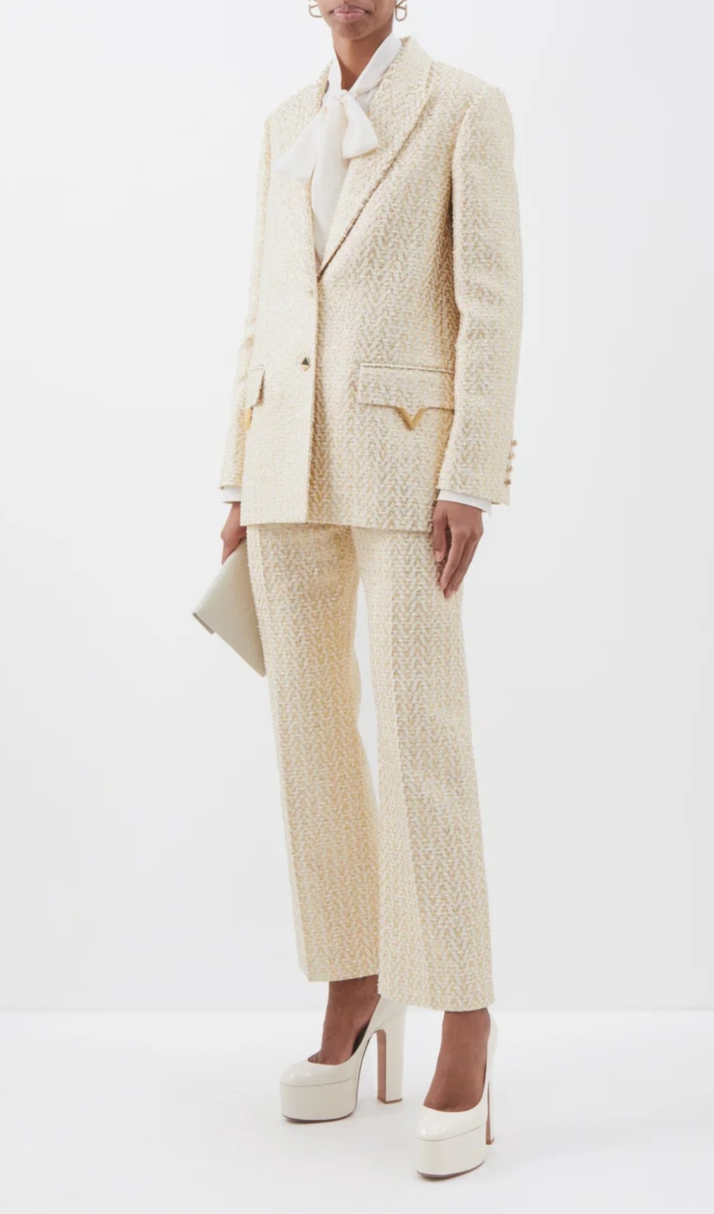 6634fbc69952c543ee7ad297b92a394d.png Fashionslee Women Annie Cotton-Blend Tweed Jacket Suit