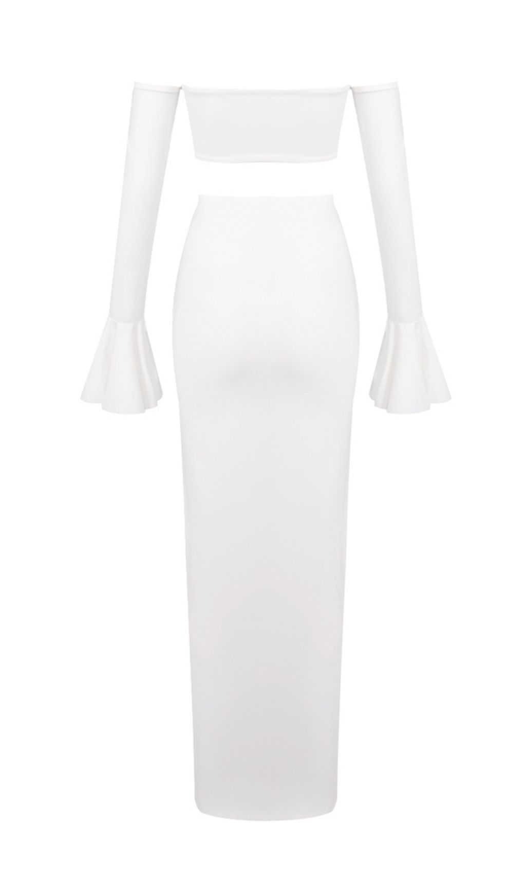 664216893fe7d8ba287ccbf579ffef8d.jpg Fashionslee Women Hessa White Long Sleeve Two-Piece Set