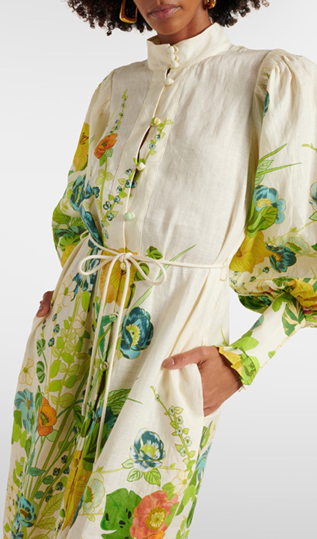 66620c2f33adf87e6c368be714b9d0f8.jpg Fashionslee Women Baha Floral Printed Puff Sleeve Maxi Dress