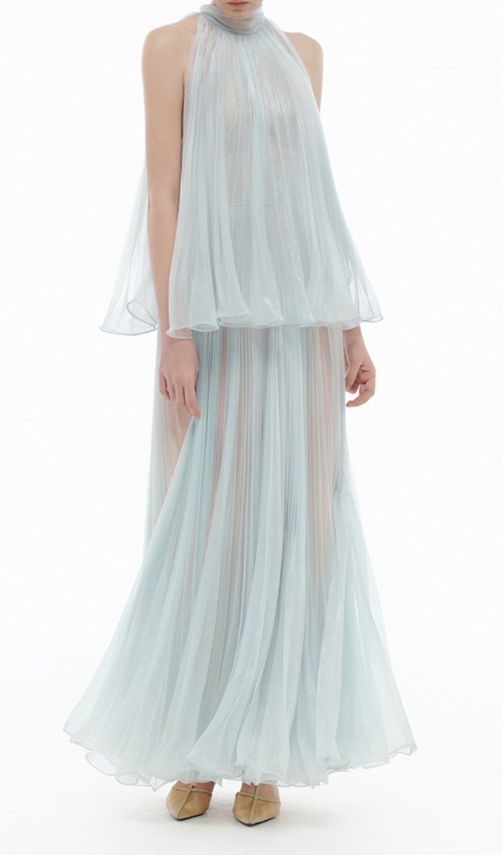 6674d9352c146035f952564a8cc032e1.jpg Fashionslee Women Halona Halter Mesh Maxi Dress