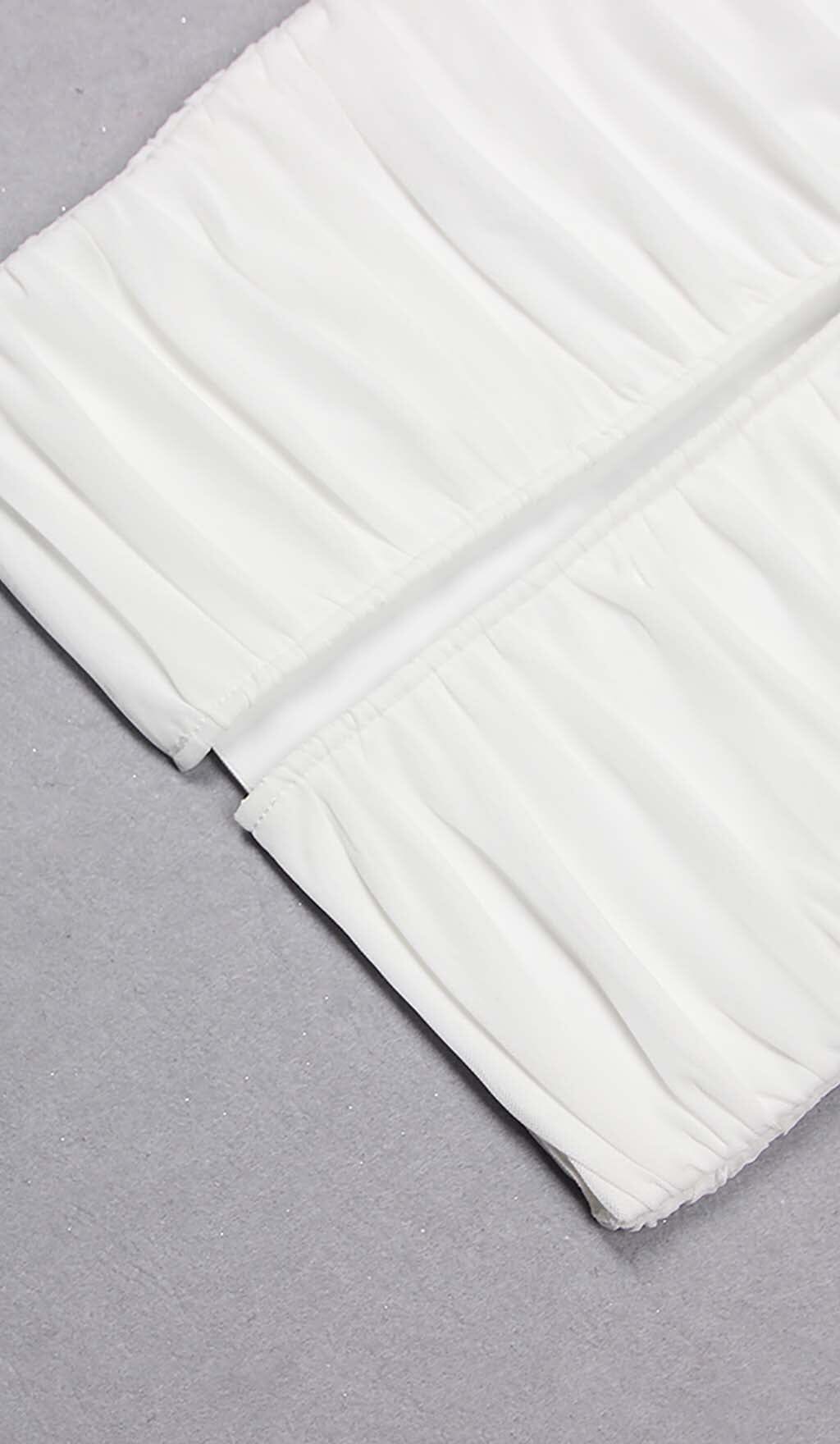 66be00f9f8593479f682d278fb334739.jpeg Fashionslee Women Ruched Bandeau Midi Dress In White