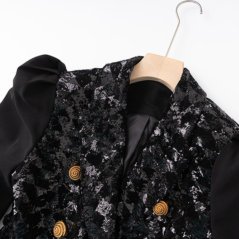 66ea5f163e5b025f2ae39e65d033f1c0.jpg Fashionslee Women Heiress Black Sequin Jacket
