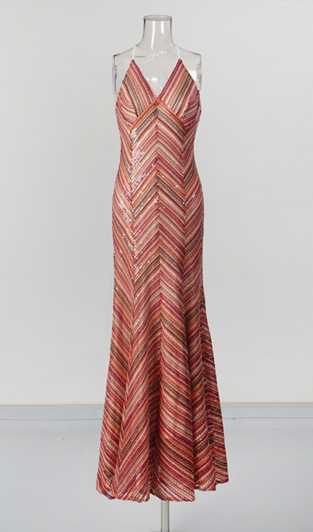 Fashionslee Women Kacela Strappy Sequin Maxi Dress