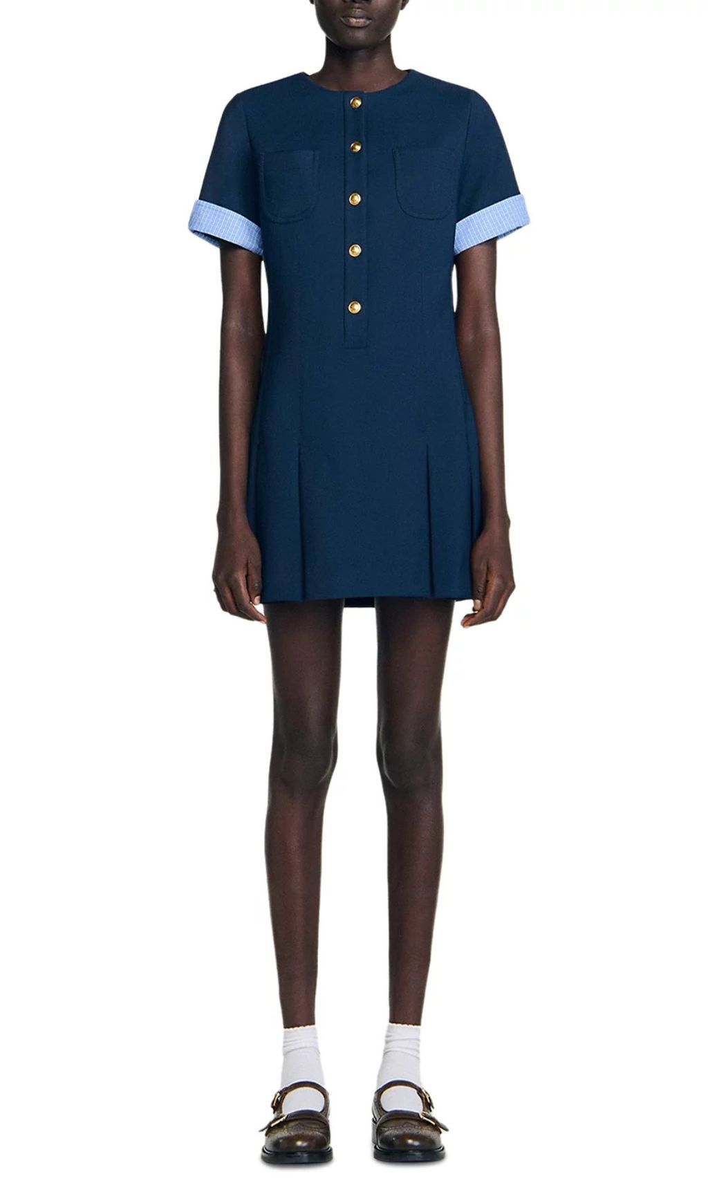 6720bc51fefbba8a4c06abb0a5af1585.jpg Fashionslee Women Short Pleated Dress
