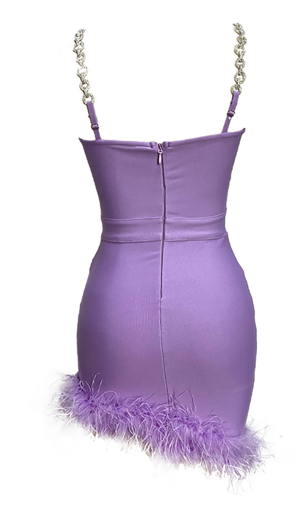 672588e5ceada26b8b2bc9f2d5a31853.jpeg Fashionslee Women Feather Strappy Mini Dress