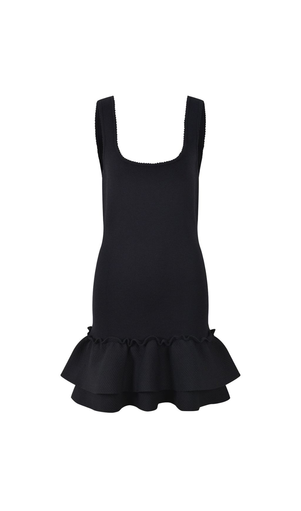 TRENDING RUFFLED KNIT MINI DRESS - OWNCI TRENDING RUFFLED KNIT MINI DRESS - OWNCI