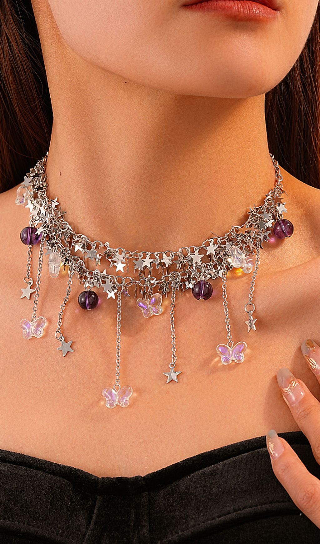 Fashionslee Women Jory Star Butterfly Necklace