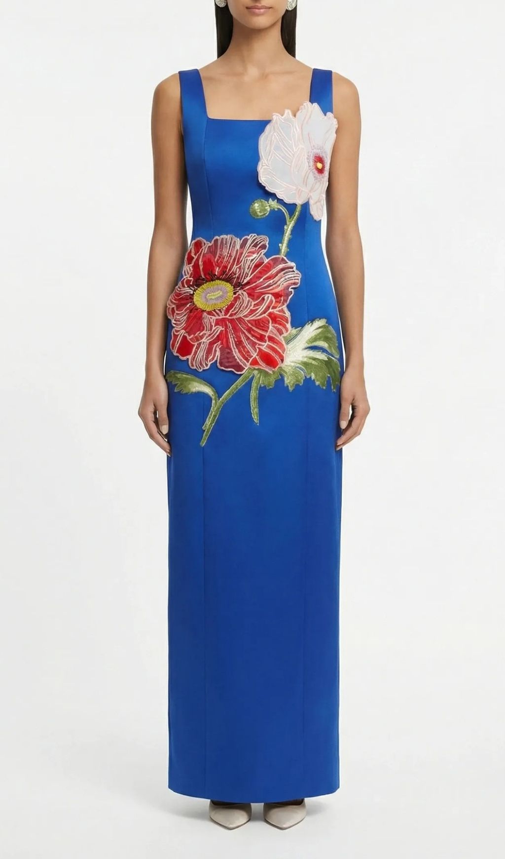 Fashionslee Women Karin Strappy Flower Maxi Dress