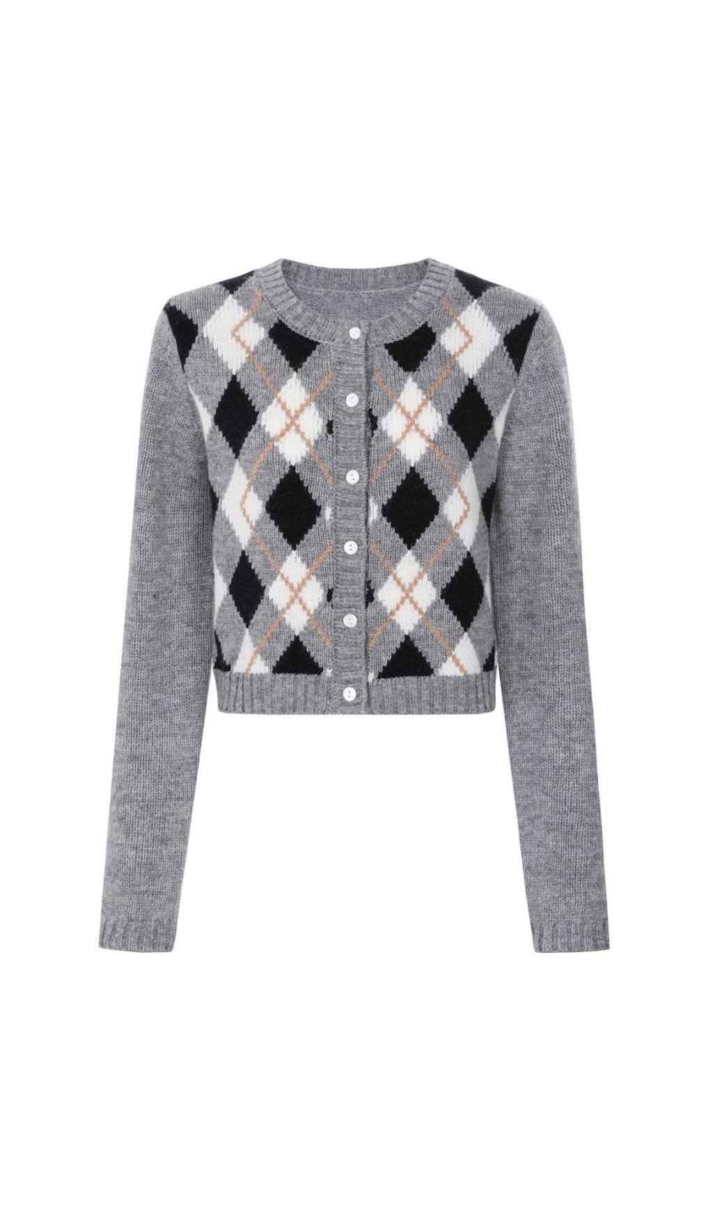 Fashionslee Women Jeffery Check Knit Cardigan