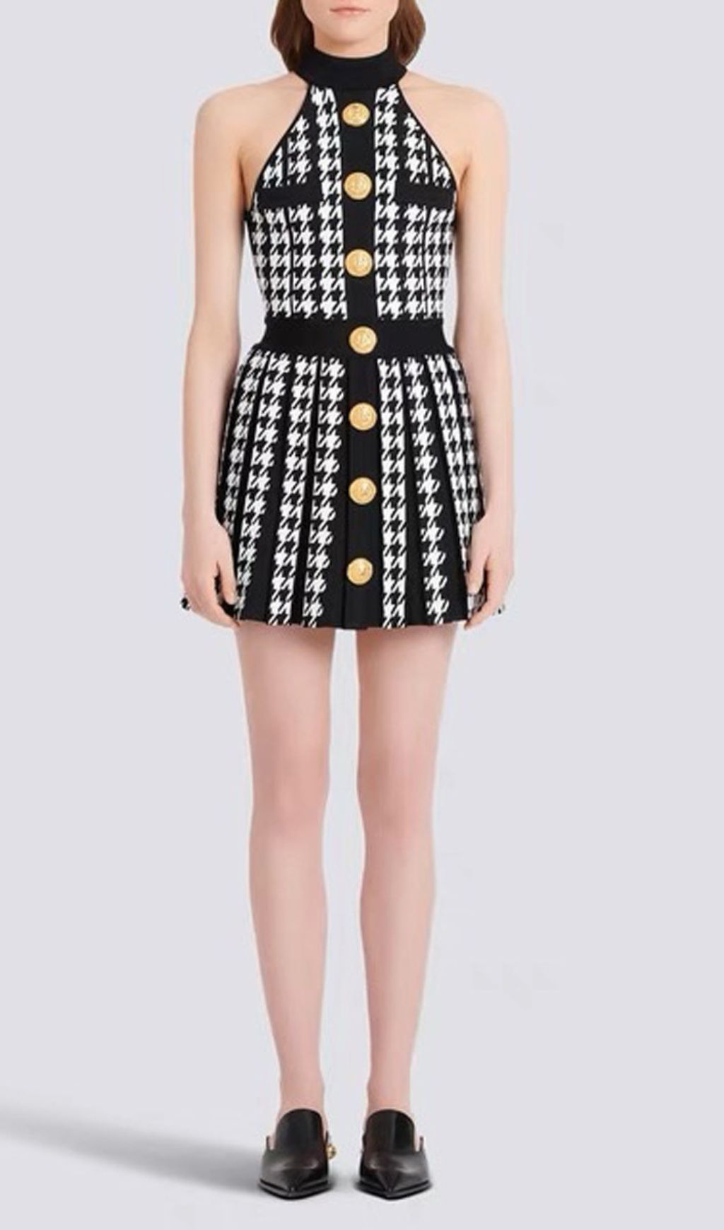 Fashionslee Women Fusayo Halter Graphic Mini Dress