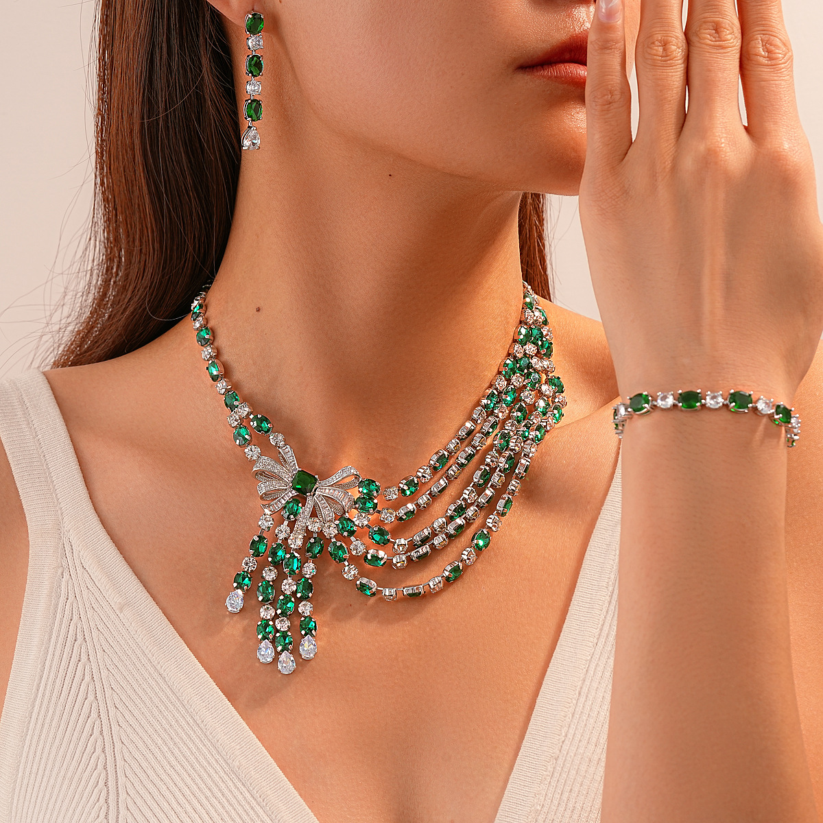 TRENDING ZIRCON BOW JEWELRY SET - OWNCI TRENDING ZIRCON BOW JEWELRY SET - OWNCI