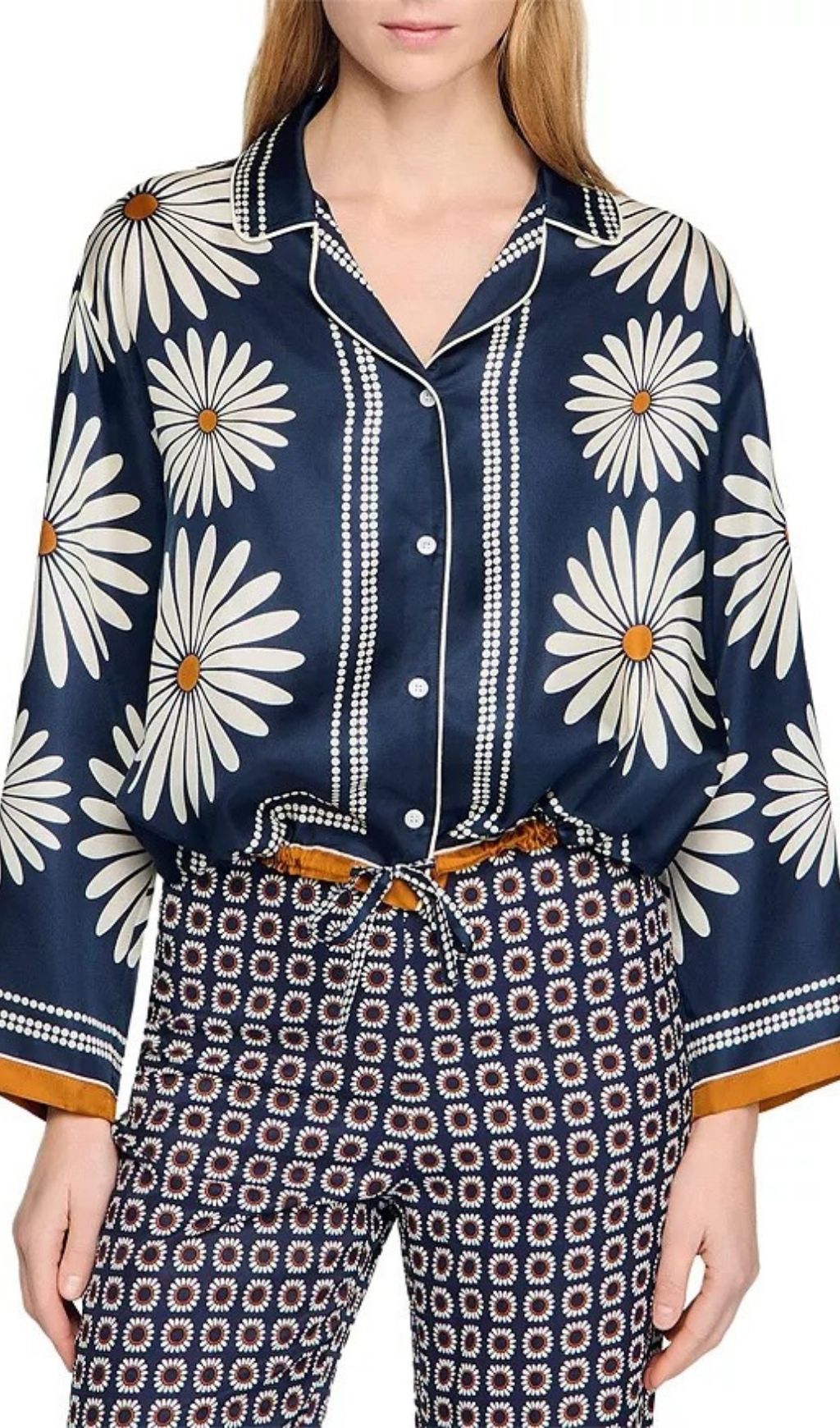 6852fe2c68b40608bd13b49d3b6745b8.jpg Fashionslee Women Floral Print Shirt