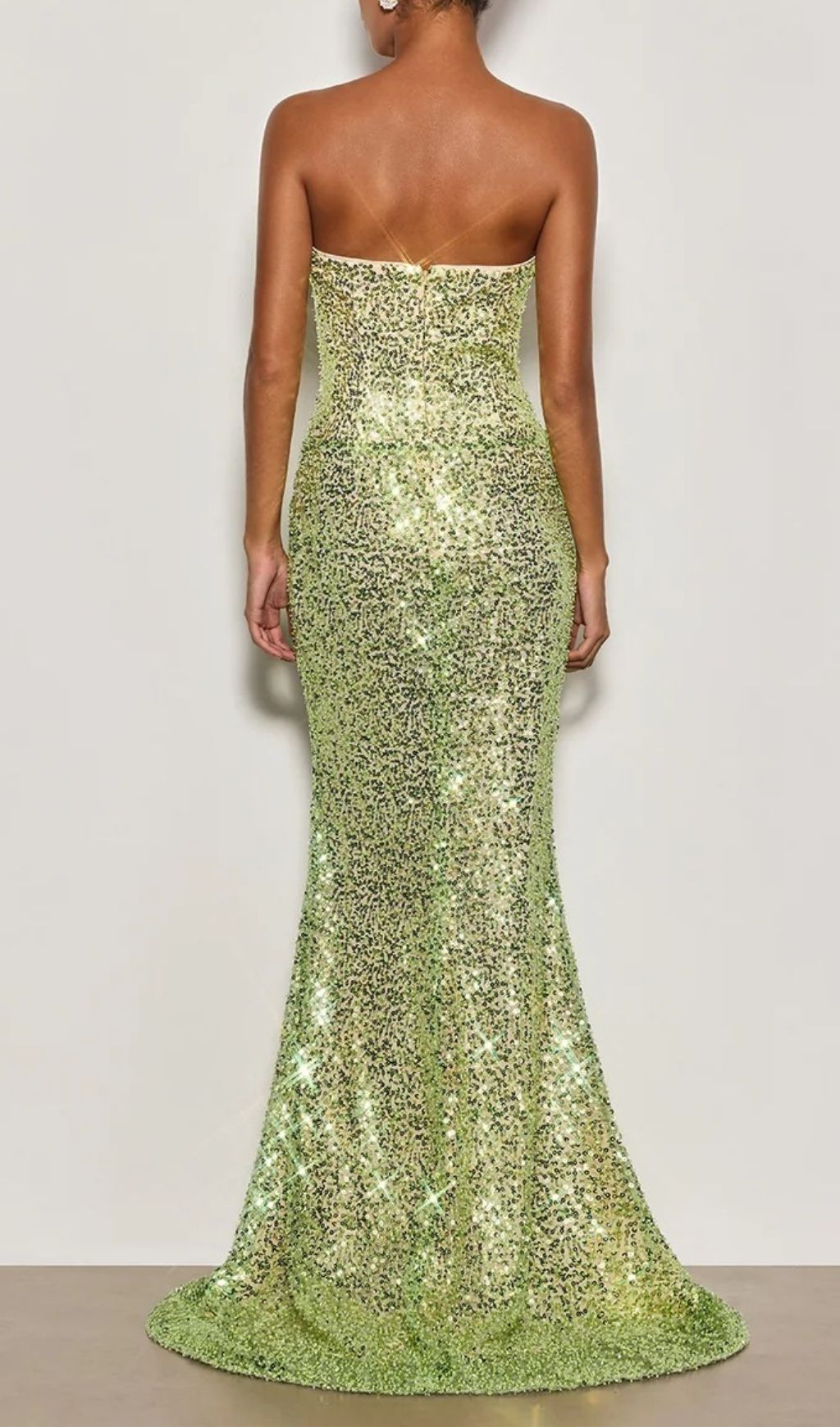 Fashionslee Women Cytheria Strapless Sequin Maxi Dress