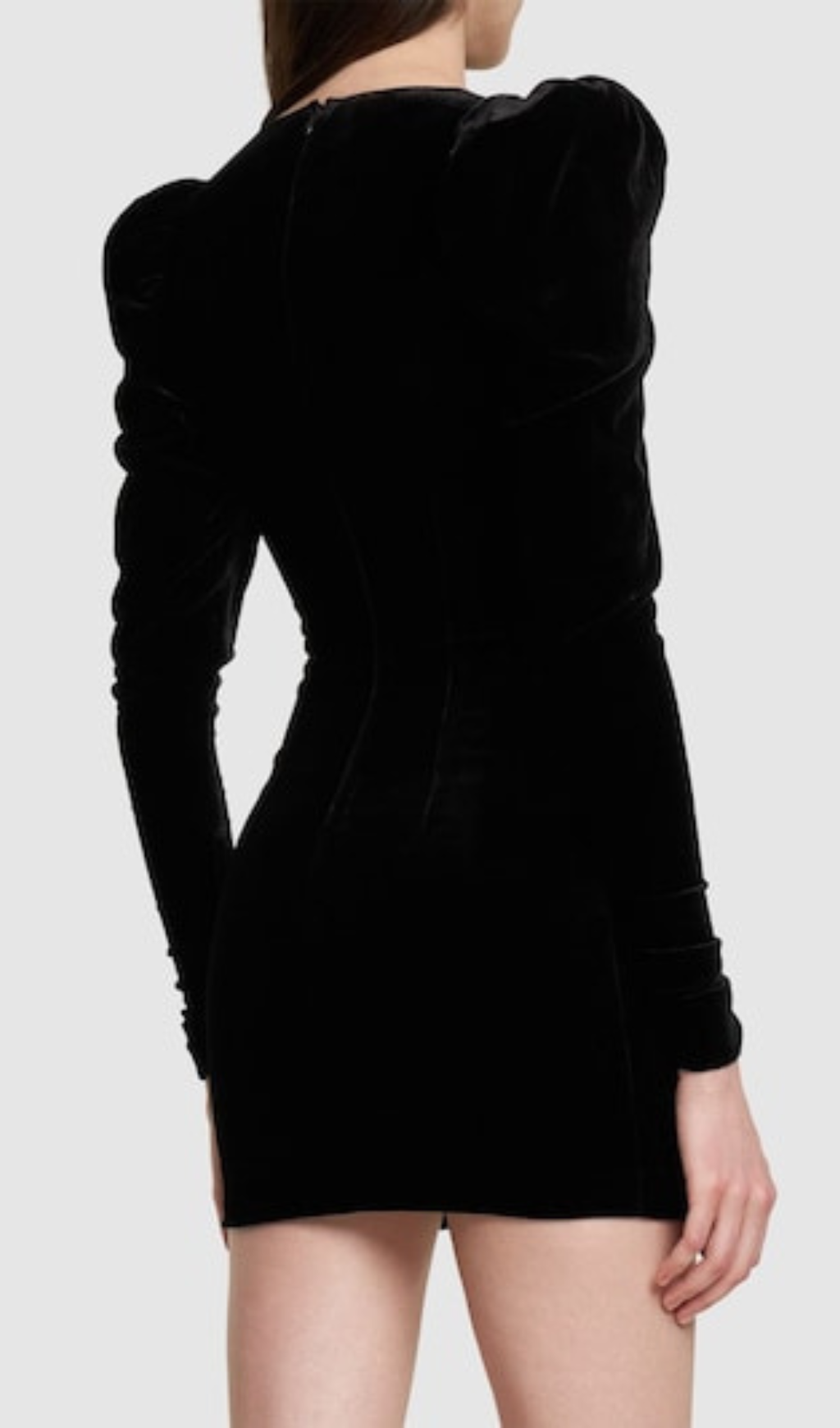 68e420ec3307a40774799d09cb42abb1.png Fashionslee Women Black Duchesse Bow Velvet Mini Dress