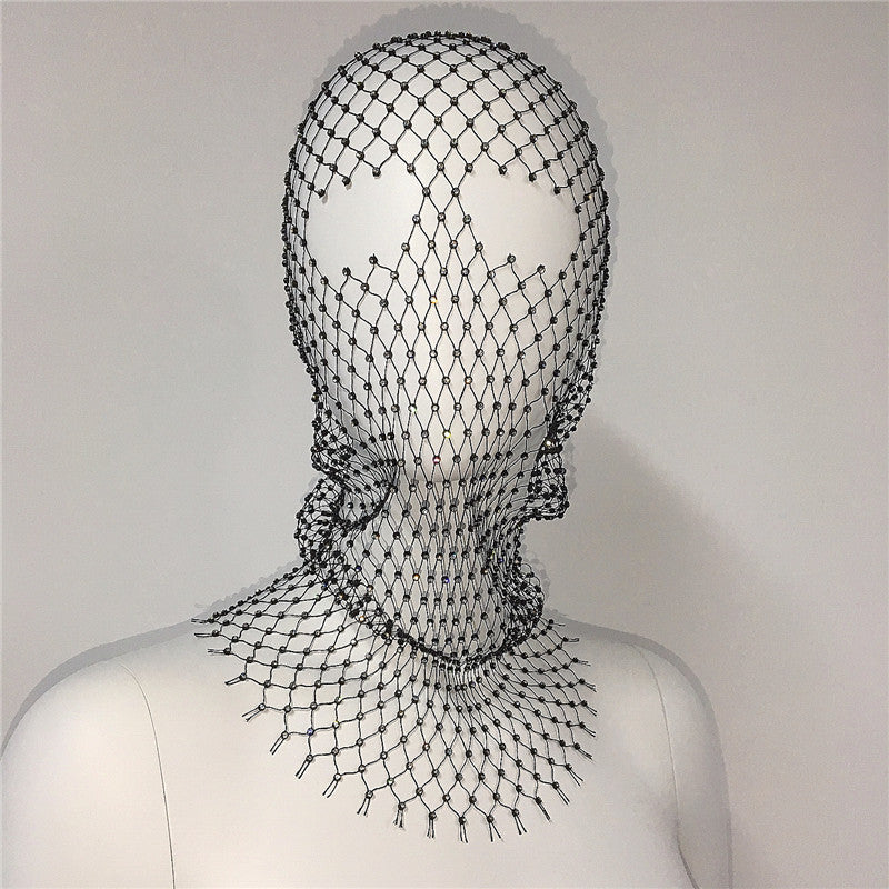 68ebba29f80ddb69442be5d325edab94.jpeg Fashionslee Women Rhinestone Fishnet Bandana