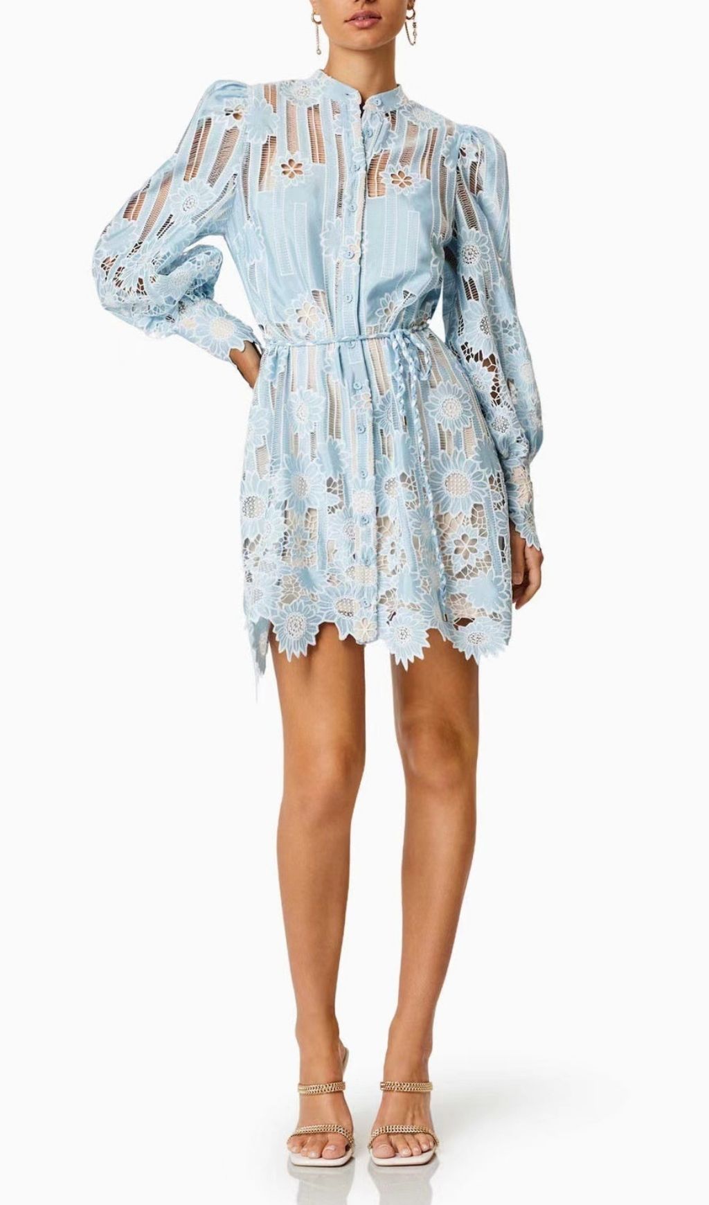 690e187016a9287ecc480d3fe1f9e692.jpg Fashionslee Women Deliz Long Sleeve Flower Mini Dress