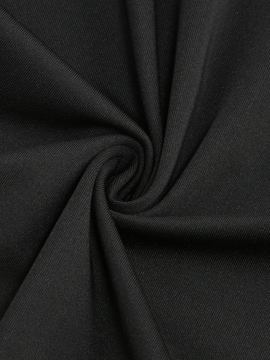 Fashionslee Women Bandeau Drape Maxi Dress In Black