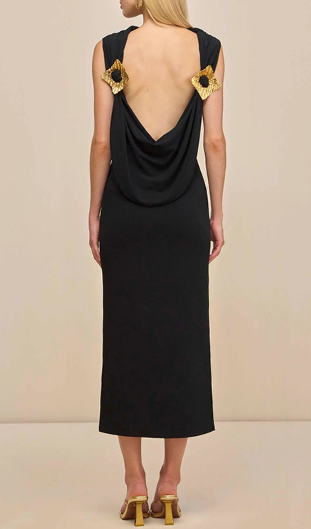 6966e185b4419e7422ee591a2f0e4fbc.jpg Fashionslee Women Ida Black Backless Midi Dress