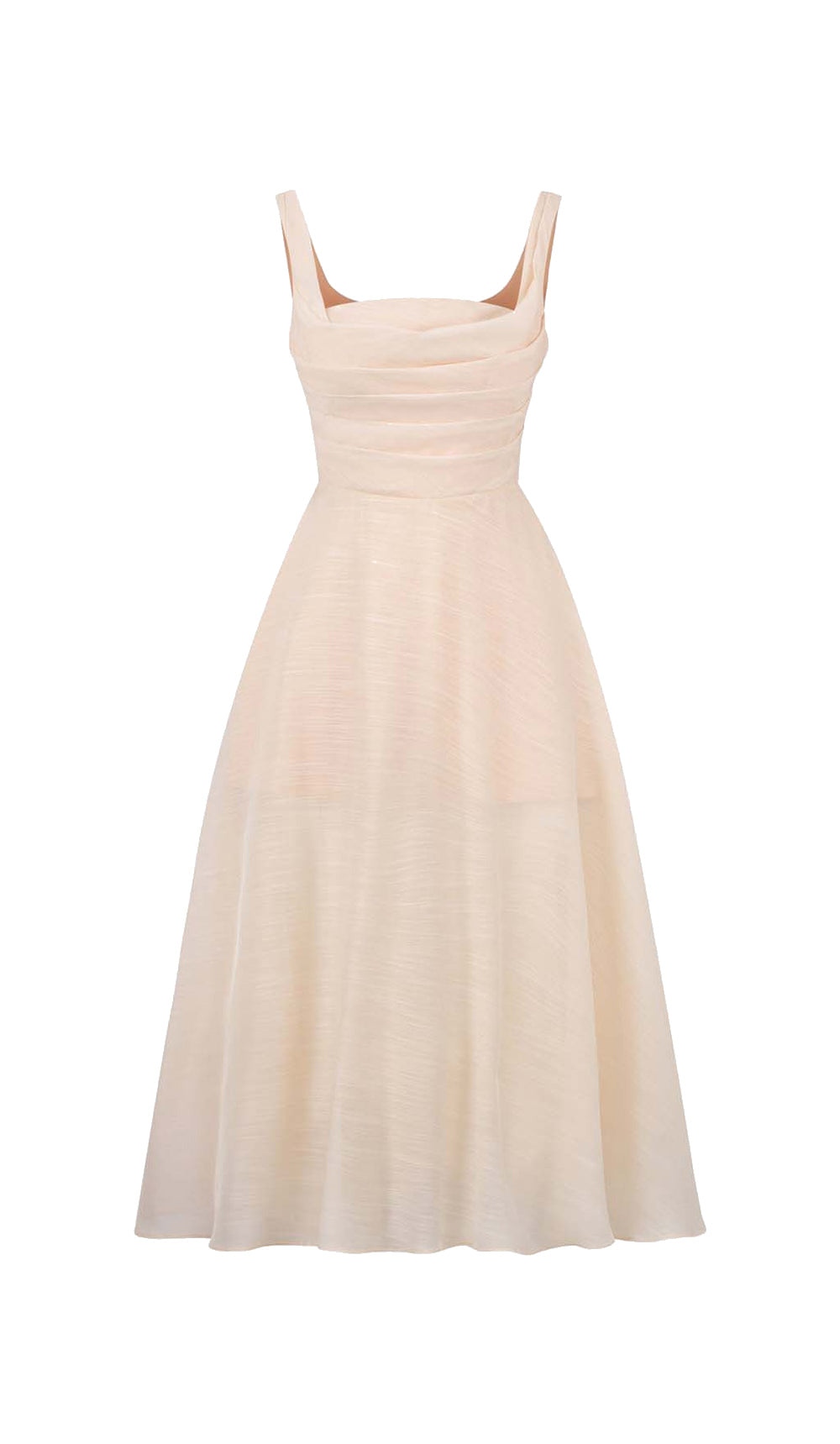 6993a797b181f412939a8b880115070b.jpeg Fashionslee Women Pleated Cami Slim Midi Dress In White