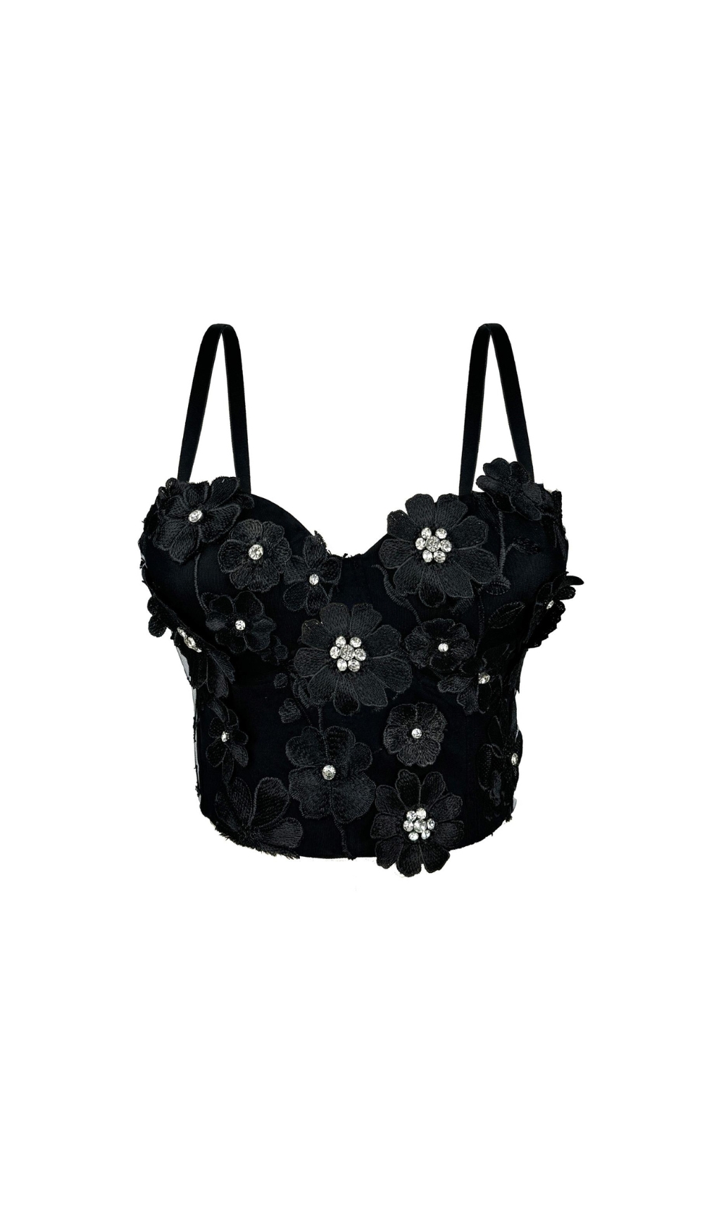 Fashionslee Women Dung Flower Crop Top