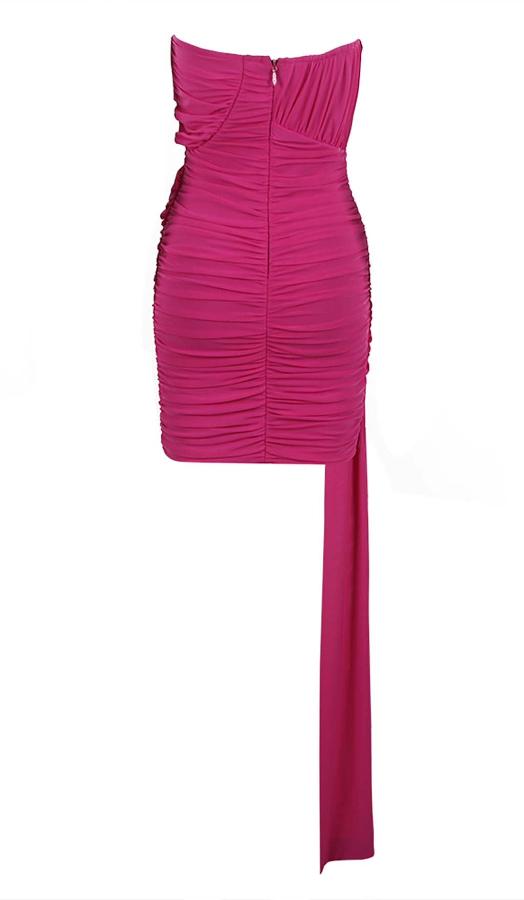 6a1467e323db3ede4283558b371ce14e.jpeg Fashionslee Women Strapless Ruched Mini Dress