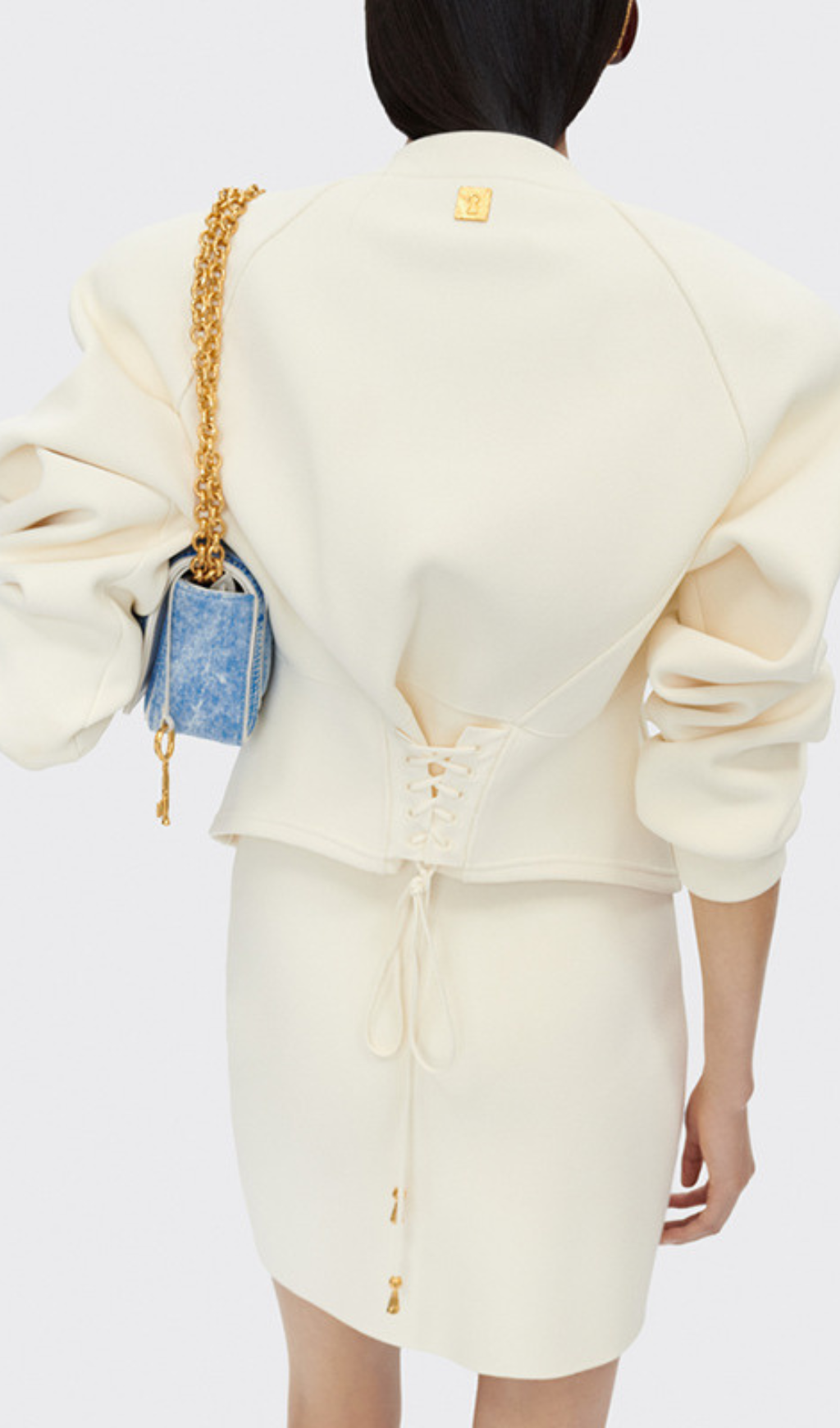 6a7ee44faa8846050ba8fdad095d1add.png Fashionslee Women Girolamo Button Coat & Mini Skirt Set