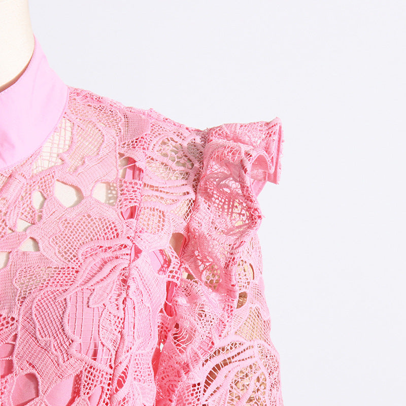 Fashionslee Women Alicia Lace Butterfly Sleeve Dress