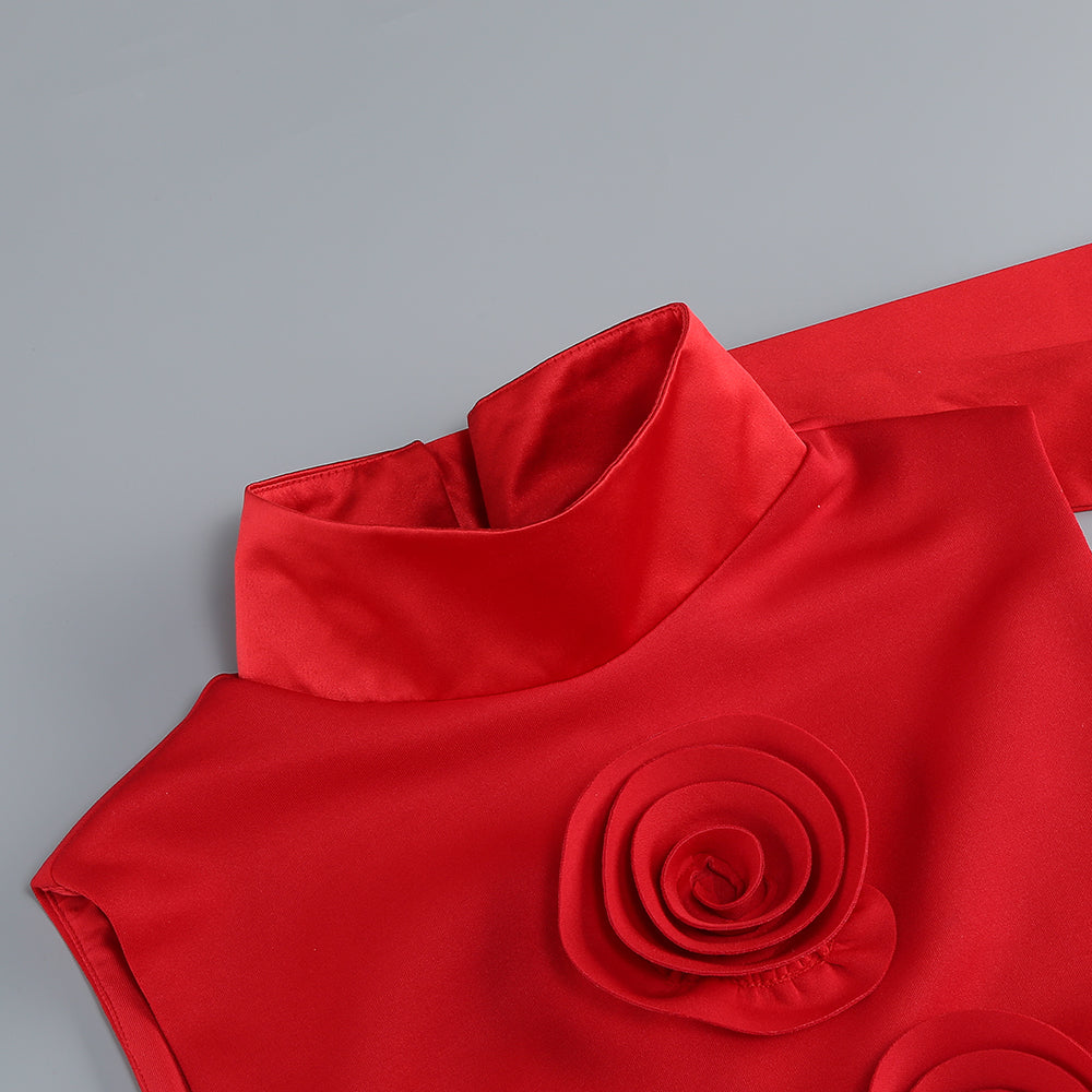 6af885f32ef273fa0bf3f71748d1defe.jpeg Fashionslee Women Bojan Red Flower Embellished Mini Dress