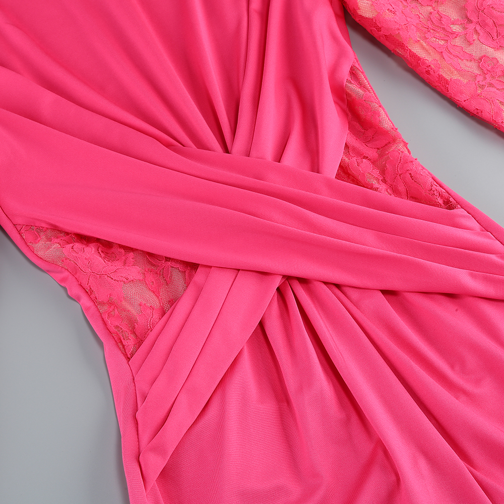PINK DRAPED MUST-HAVE GOWN AESTHETIC - OWNCI