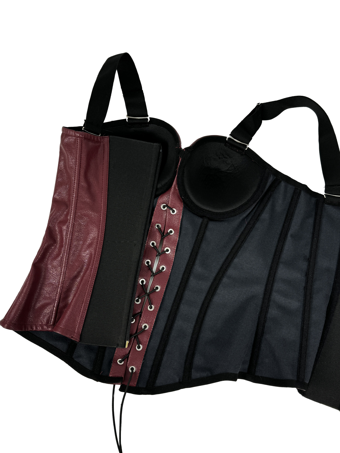VINTAGE PU LEATHER CORSET TOP - OWNCI VINTAGE PU LEATHER CORSET TOP - OWNCI