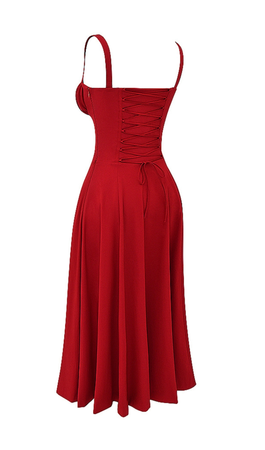 6bd08f7d795b1b66dfbacd2a4feaef75.jpeg Fashionslee Women Red Rose Bustier Sundress