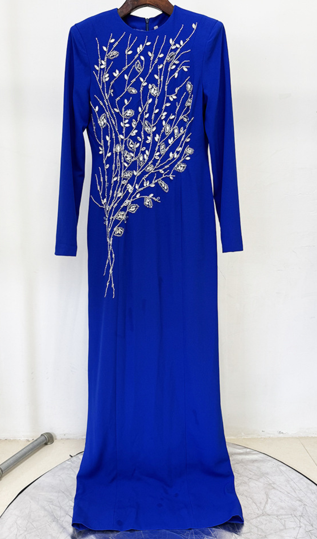 6c06a68887fe0f59253b61a6d344ccd1.png Fashionslee Women Gaiana Crystal Long Sleeve Maxi Dress