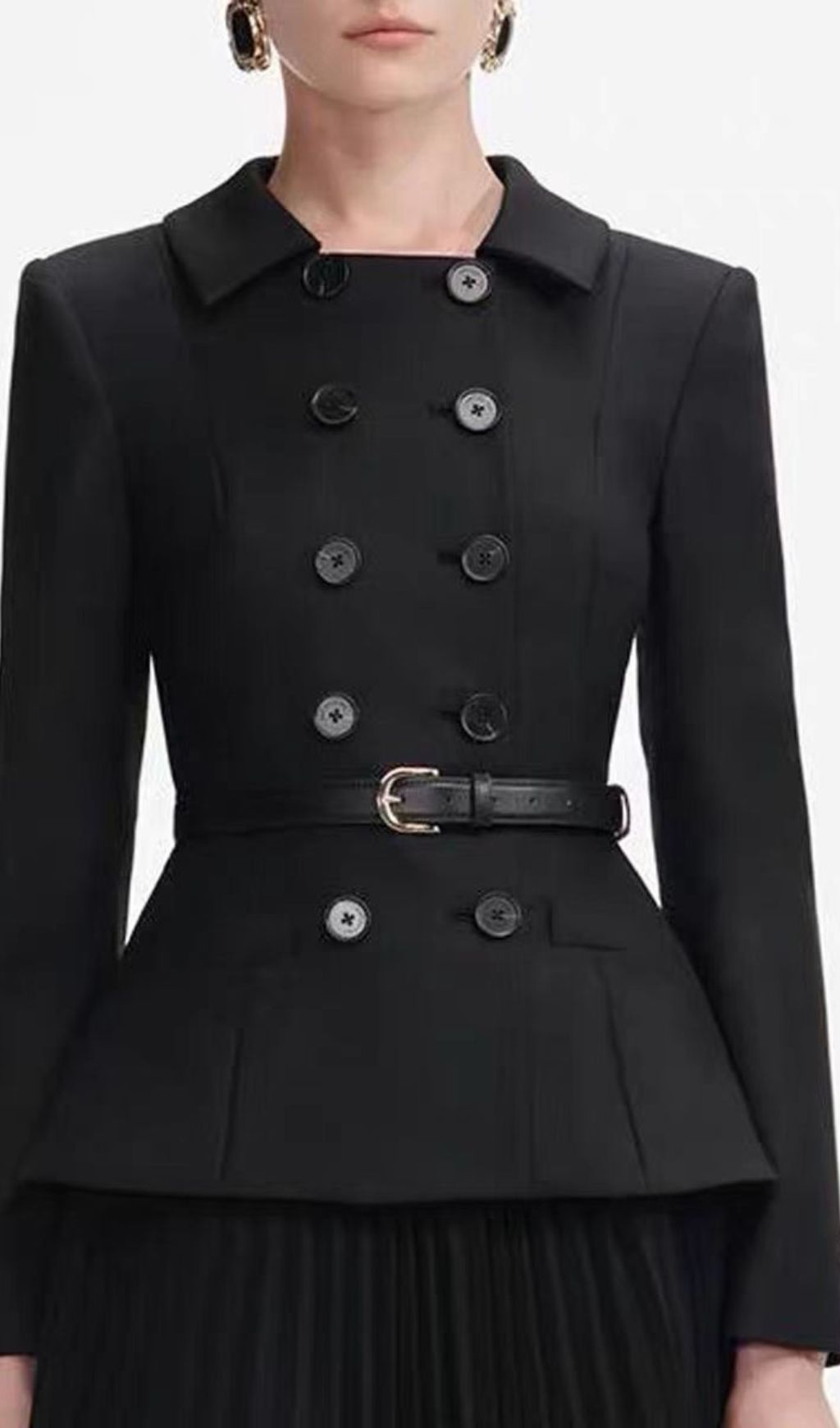 6c55e835d754da4426caeaca6c9446c7.jpg Fashionslee Women Julitta Black Long Sleeve Midi Dress