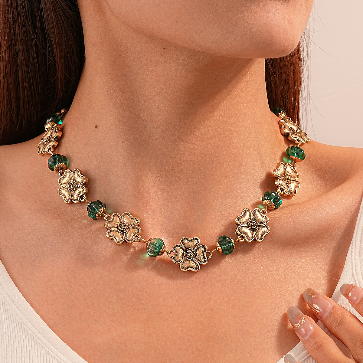 6c69ccf67caade00f407f9f4d7a5071c.jpg Fashionslee Women Jacoby Four-Leaf Clover Necklace