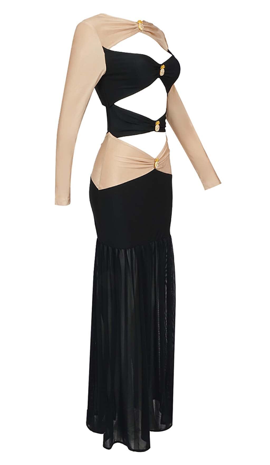 6ceb52fa53f2e14188cf4978039b31d8.jpeg Fashionslee Women Embellished Cutout Maxi Dress In Semi