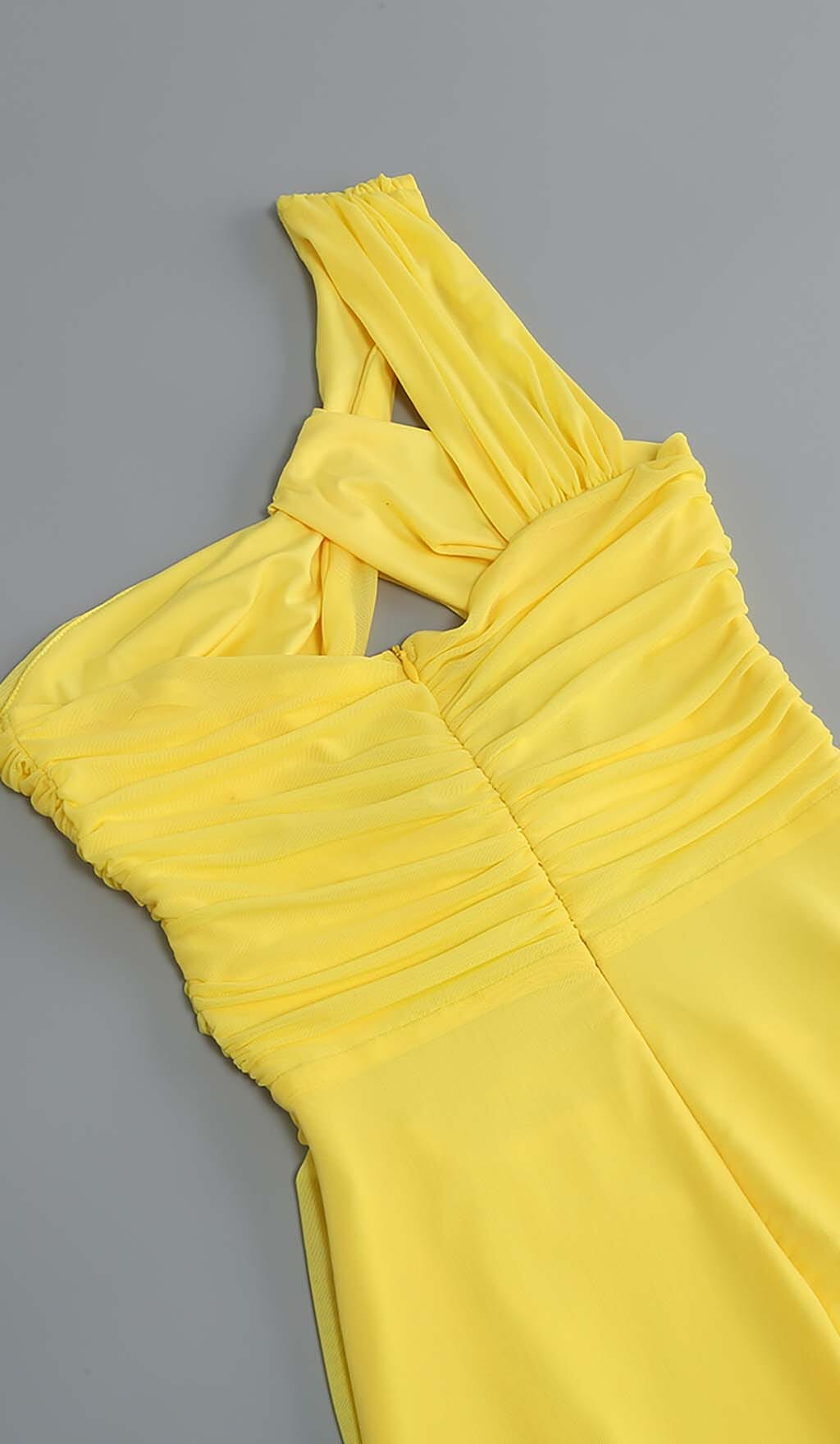 TRENDING LEMON CUTOUT MIDI DRESS - OWNCI TRENDING LEMON CUTOUT MIDI DRESS - OWNCI