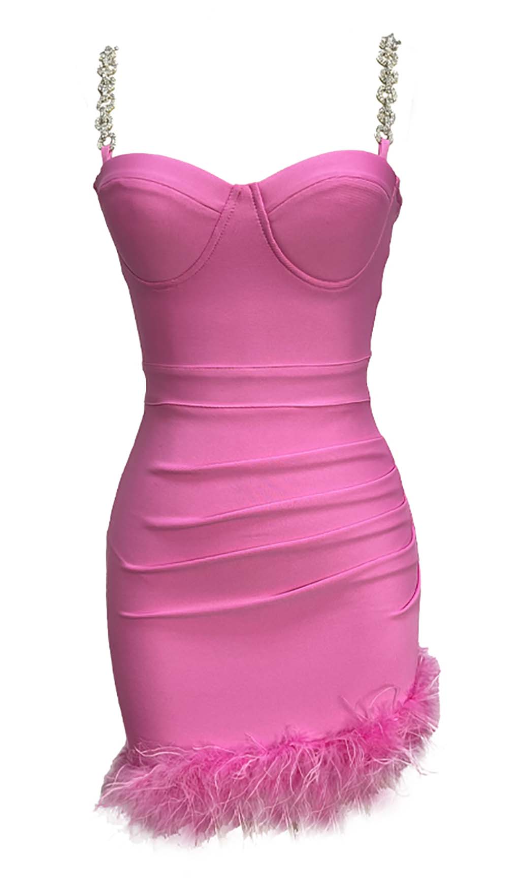 6d109f23d4763f0a6bd0bf06a1243d81.jpeg Fashionslee Women Feather Strappy Mini Dress