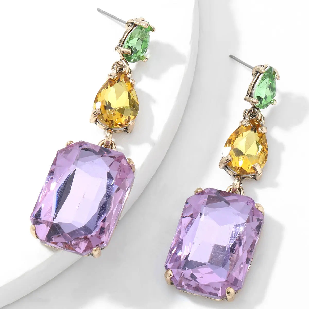 GEOMETRIC VIRAL DIAMONATE HOOP EARRINGS - OWNCI GEOMETRIC VIRAL DIAMONATE HOOP EARRINGS - OWNCI
