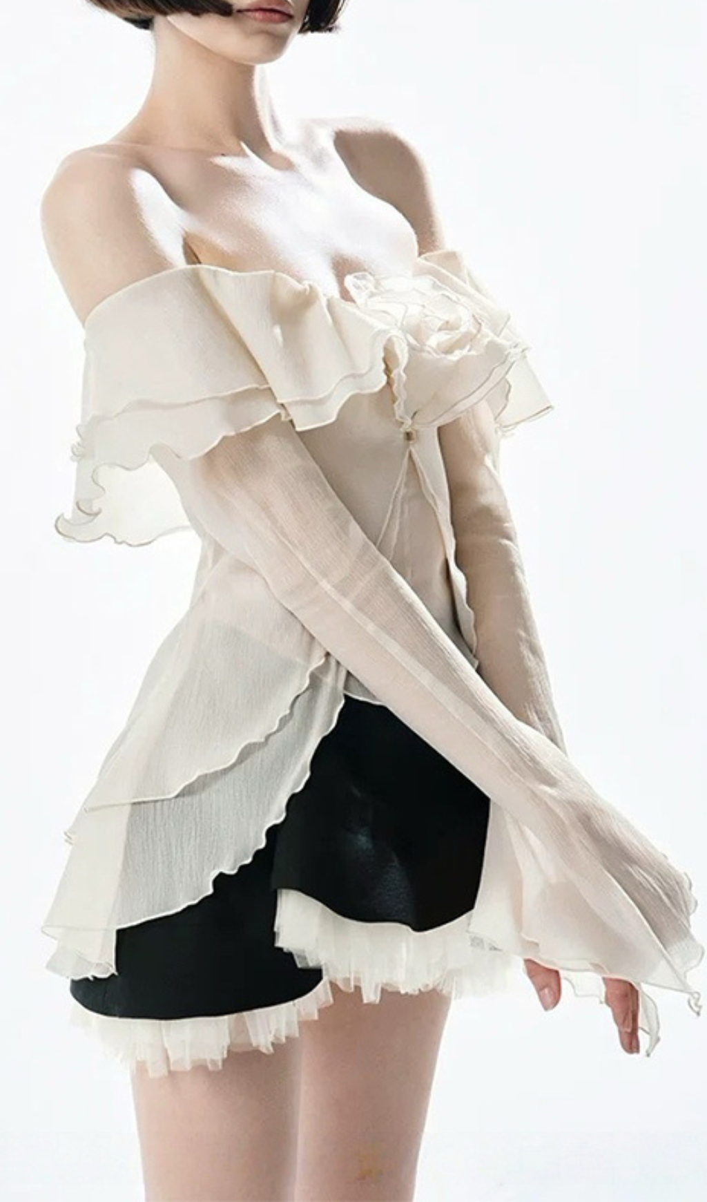 6edcb77b5e2687107ce74f46ba293b8e.png Fashionslee Women Gera Off-Shoulder Mesh Top & Mini Skirt Set