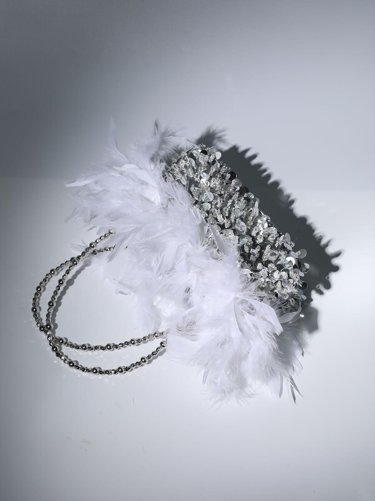 6f2161899c93cf96acc125eb992f67d2.jpeg Fashionslee Women Sequin Feather Shoulder Bag
