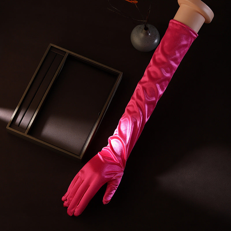 6f368079bbabf1c1a78ecb07607c2d87.jpeg Fashionslee Women Long Rose-Red Gloves