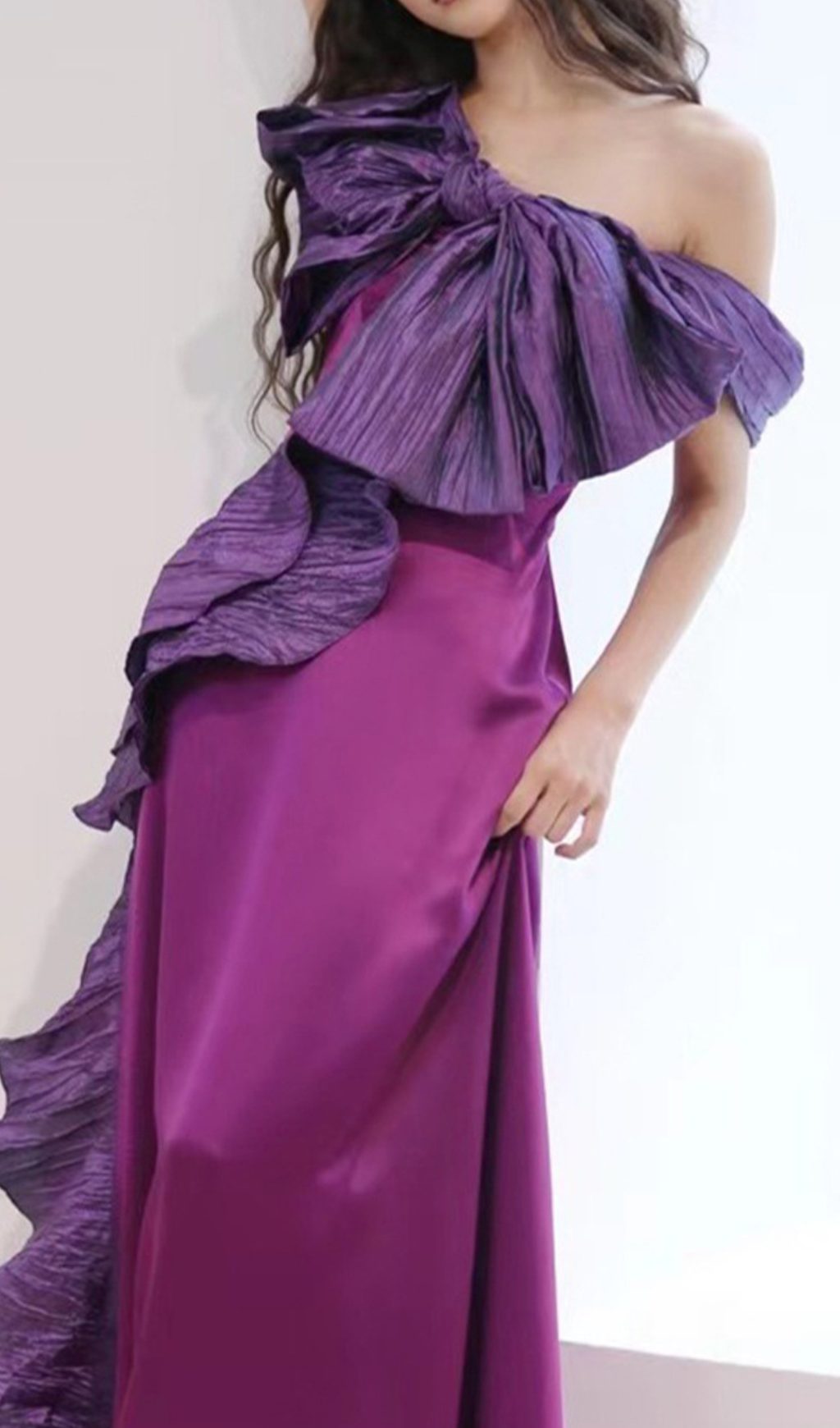 TRENDING PURPLE BOW MAXI DRESS - OWNCI TRENDING PURPLE BOW MAXI DRESS - OWNCI
