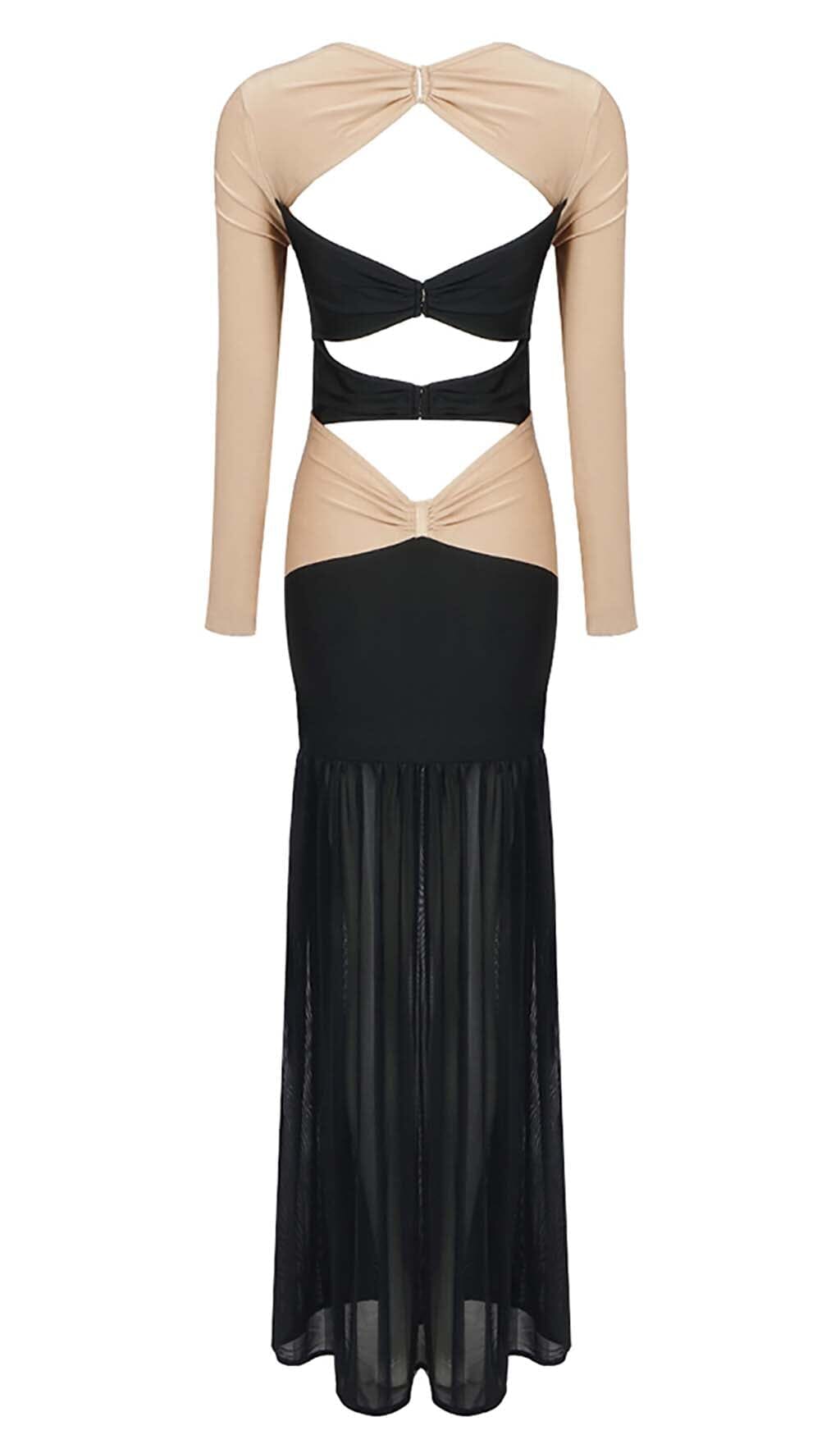 70f7bc3e6404d790d535e6c9302f3bb7.jpeg Fashionslee Women Embellished Cutout Maxi Dress In Semi