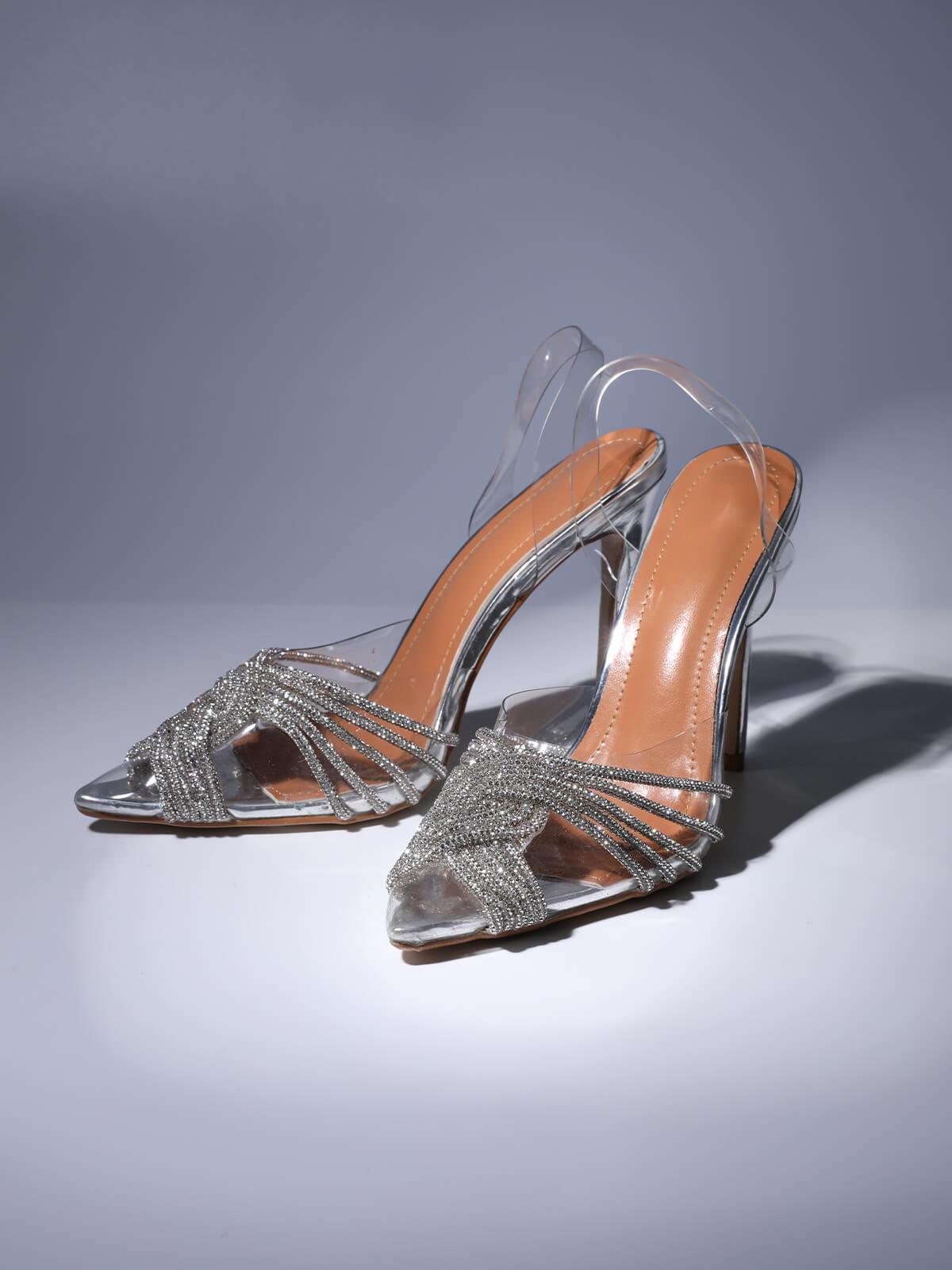 710fc40644be4b38415a2b54d3ad6742.jpeg Fashionslee Women Crystal Embellished Sandals In Silver